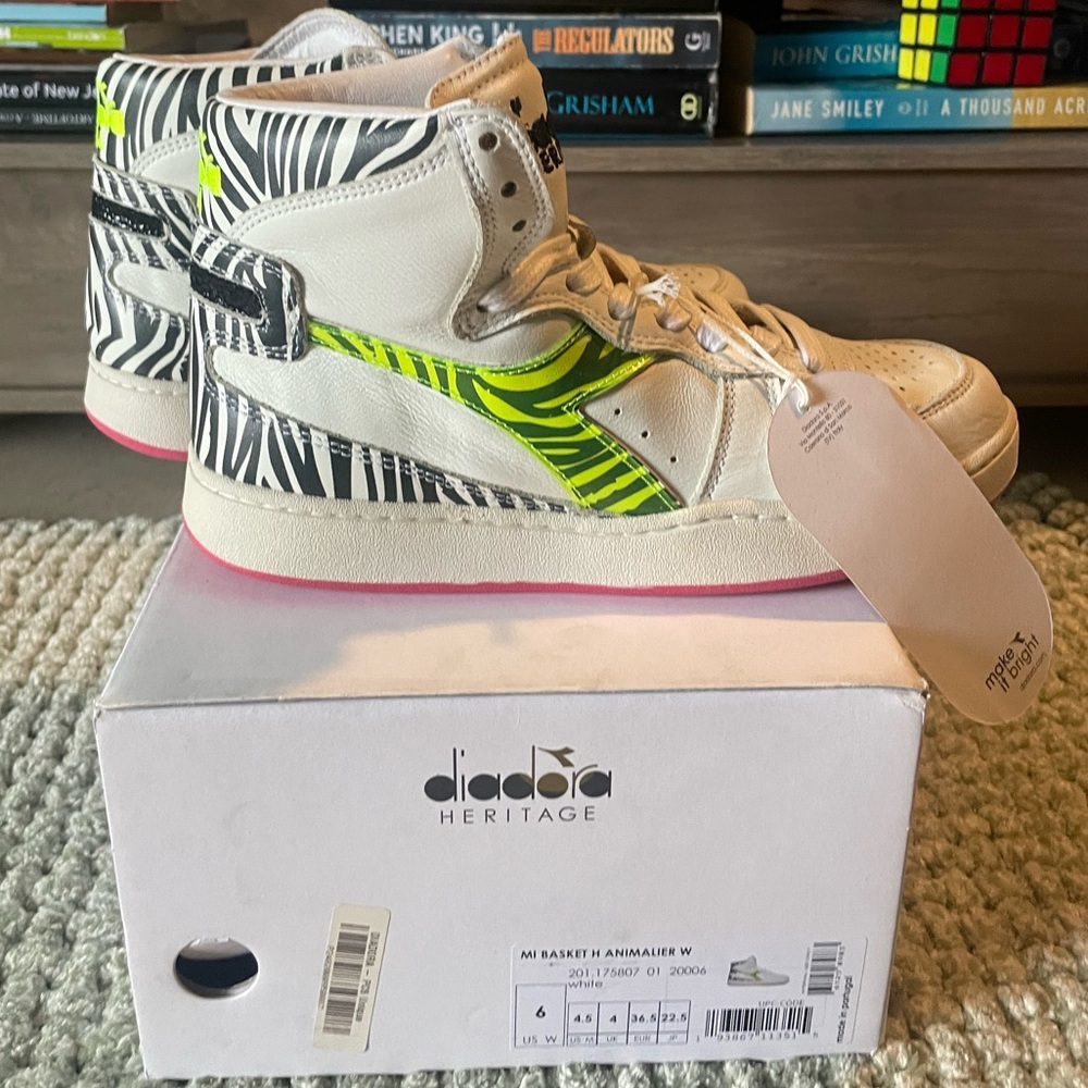 Diadora Heritage Mi Basket H Animalier W in size 6 Women